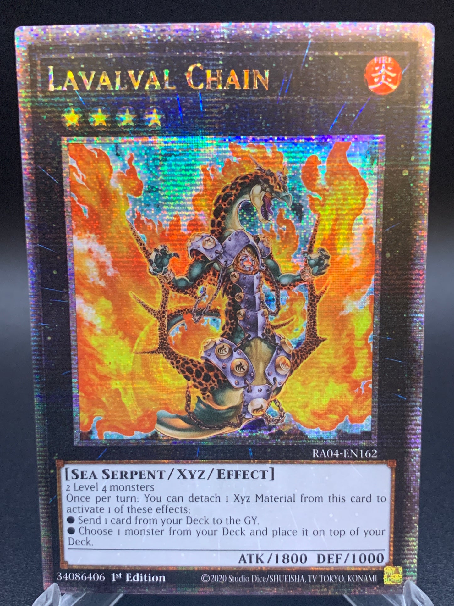 Yu-Gi-Oh! TCG: Lavalval Chain Quarter Century Secret Rare RA04-EN162 Quarter Century Stampede