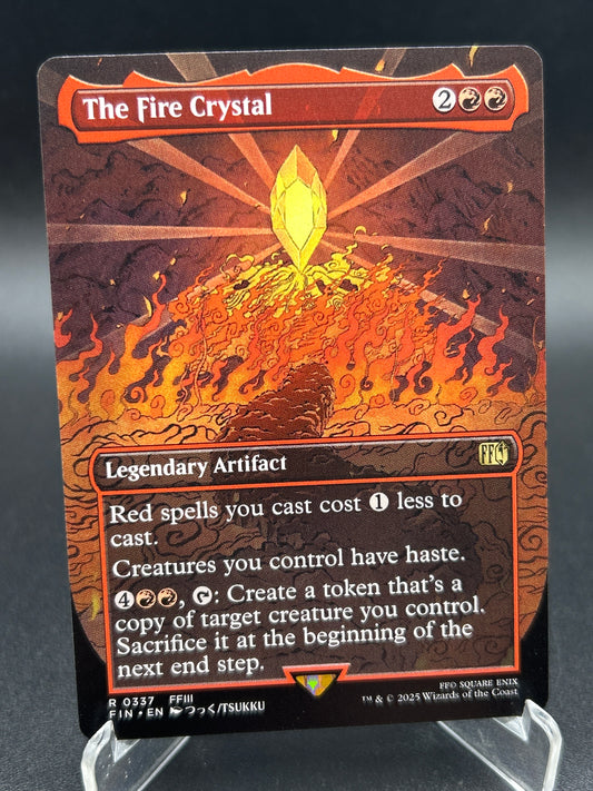 MTG TCG: The Fire Crystal (Borderless) R 0337 FIN: FINAL FANTASY