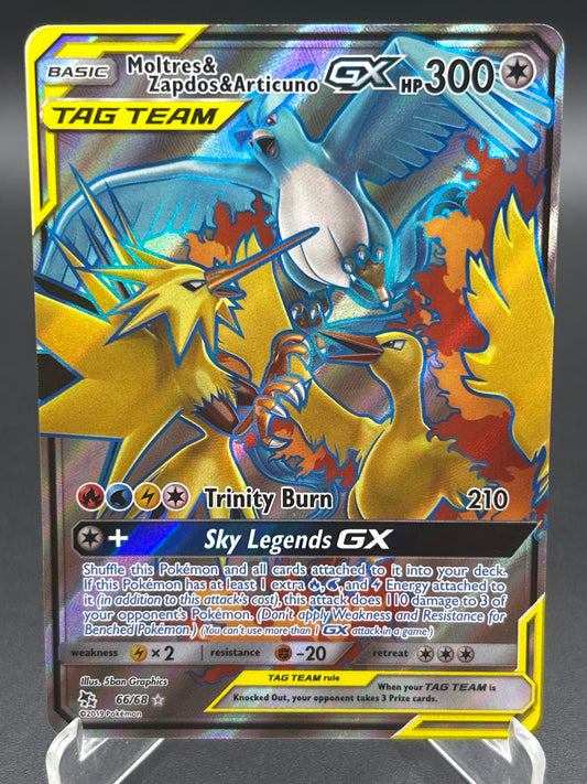 Pokémon TCG: 2019 Moltres & Zapdos & Articuno 66/68 SM: Hidden Fates