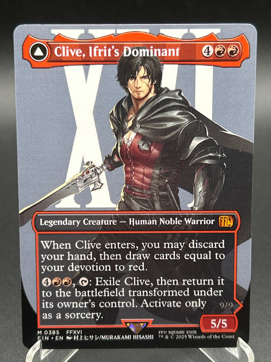 MTG TCG: Clive, Ifrit's Dominant (Borderless) M 0385 FIN: FINAL FANTASY