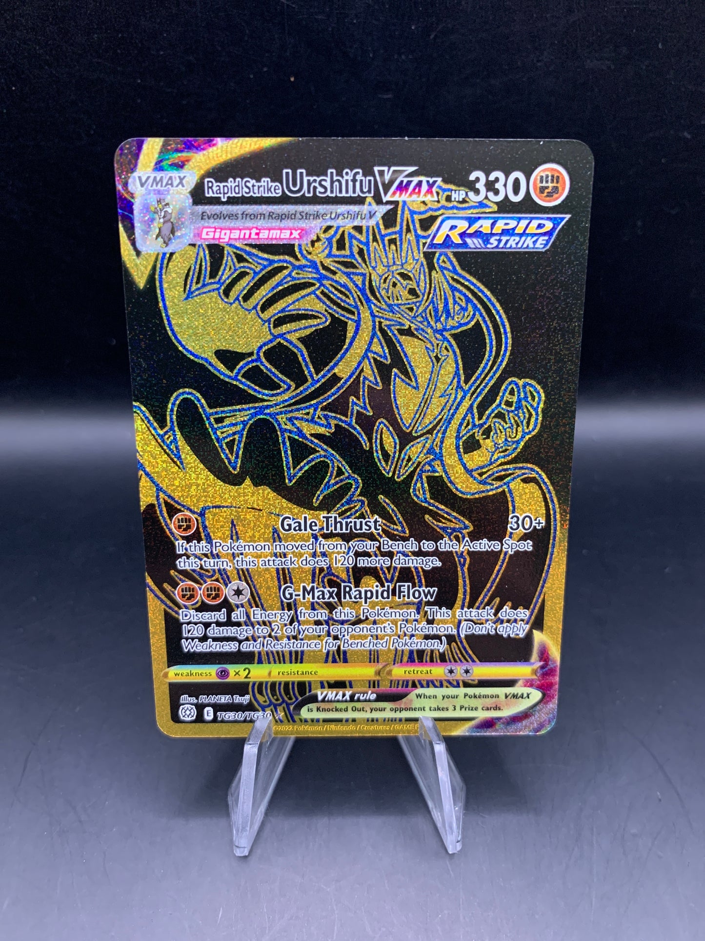 Pokémon TCG: 2022 Rapid Strike Urshifu Vmax TG30/TG30 SWSH: Brilliant Stars Trainer Gallery