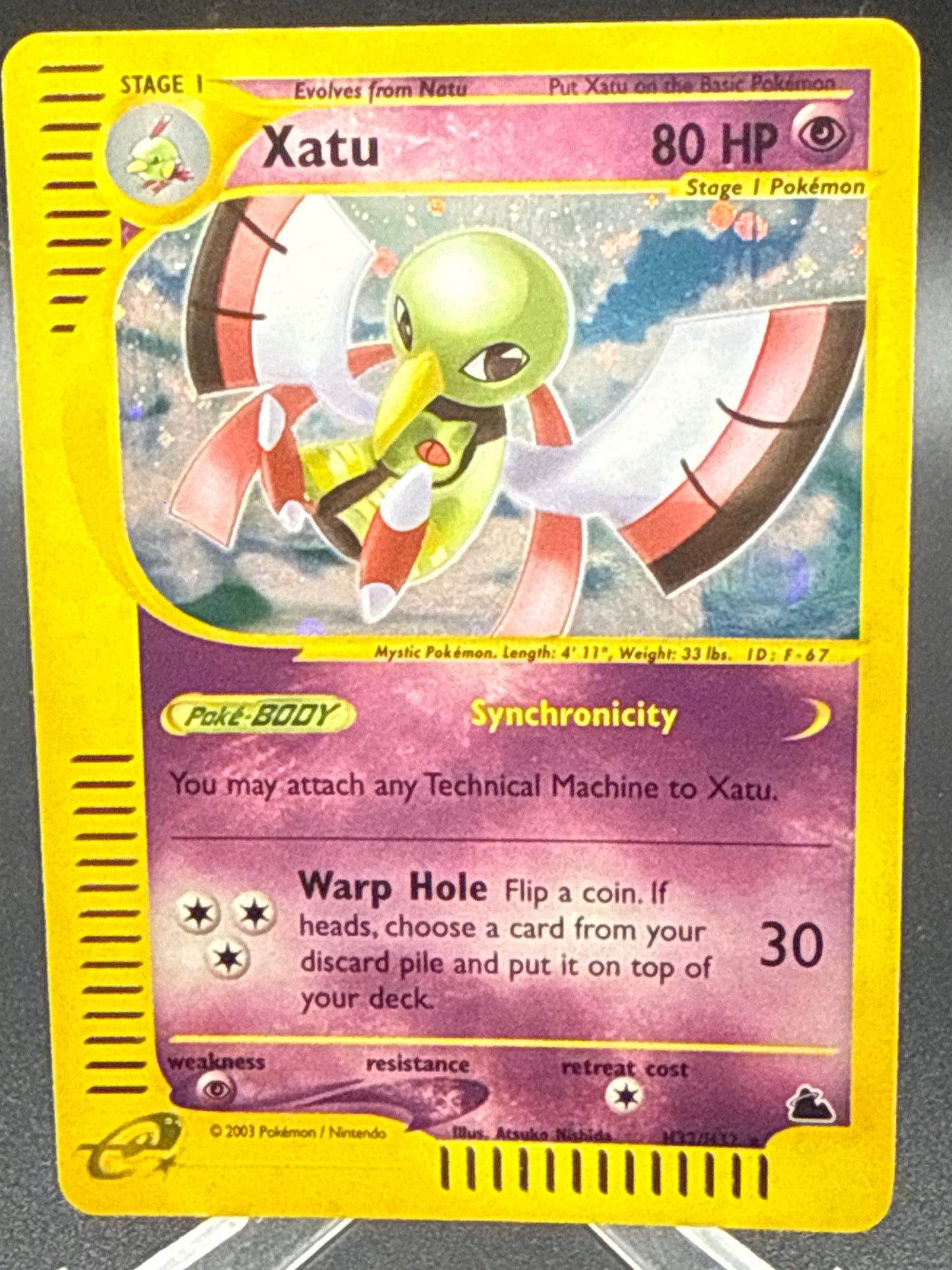 Pokémon TCG: 2003 Xatu H32/H32 Skyridge Holo