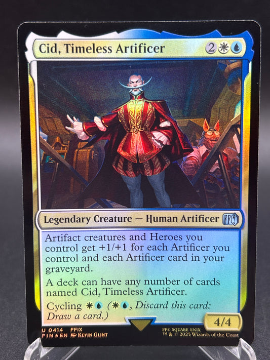 MTG TCG: Cid, Timeless Artificer (Foil) U 0414 FIN: FINAL FANTASY