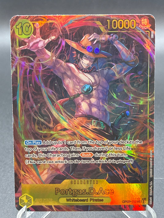 One Piece TCG: Portgas.D.Ace OP07-119 SEC Parallel 500 Years in the Future