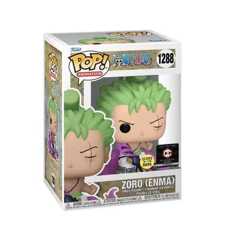Funko PoP! Anime: One Piece - Zoro (Enma) 1288 (Chalice Collectibles Exclusive) (Glow in the Dark)