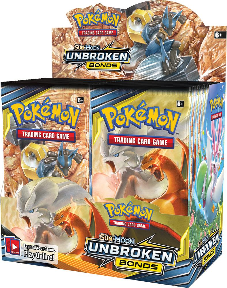 Pokmon TCG: Sun & Moon - Unbroken Bonds - Booster Box Epic Trading Collectibles Pokmon TCG: Sun & Moon - Unbroken Bonds - Booster Box Epic Trading Collectibles