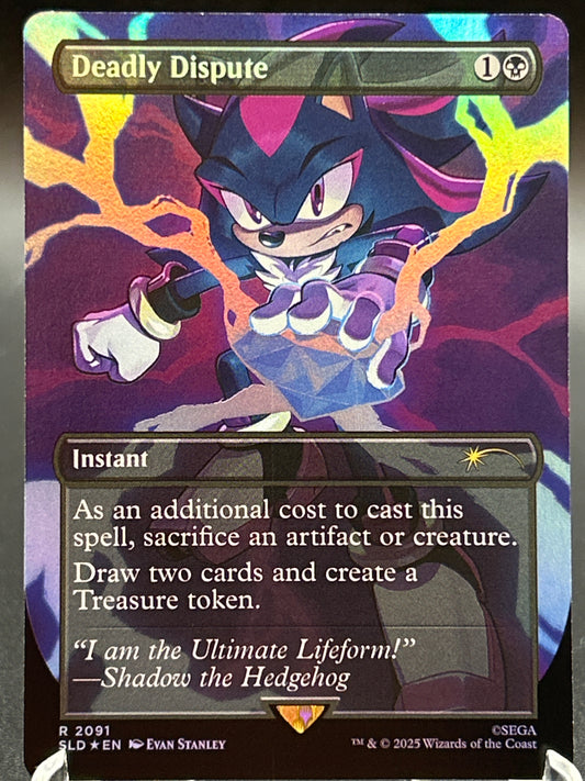 MTG TCG: Deadly Dispute R 2091 (Rainbow Foil) SLD: Secret Lair Drop Series (Secret Lair x Sonic)