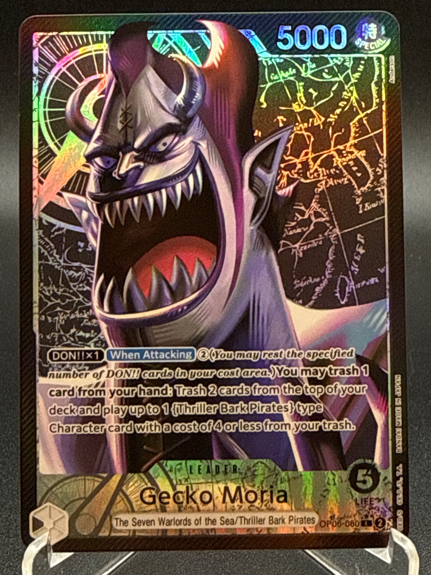 One Piece TCG: Gecko Moria OP06-080 Wings of the Captain