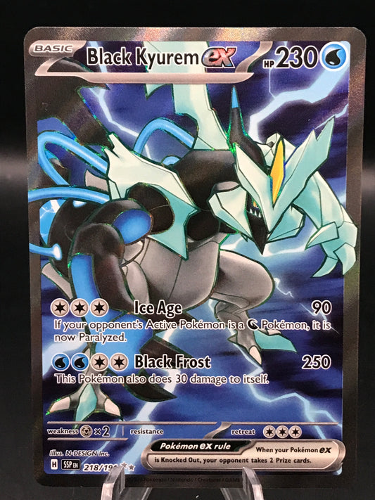Pokémon TCG 2024 Black Kyurem EX 218/191 SV: Surging Sparks