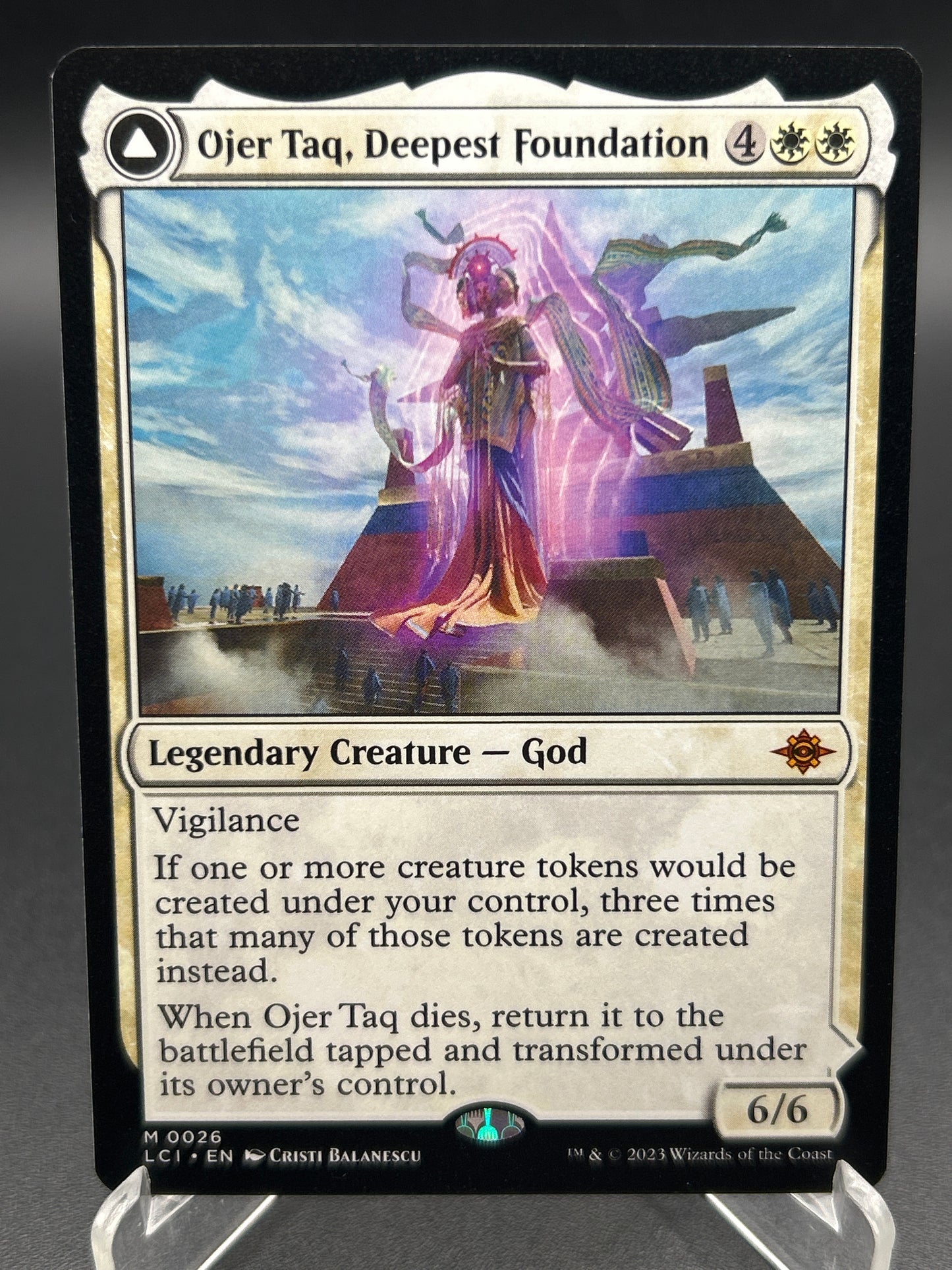 MTG TCG: Ojer Taq, Deepest Foundation M 0026 LCI: The Lost Caverns of Ixalan
