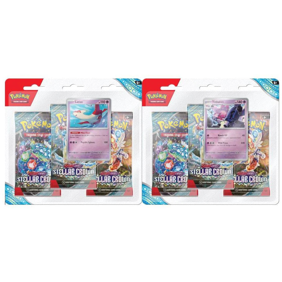 Pokémon TCG: Scarlet & Violet - Stellar Crown - 3 Pack Blister (Style May Vary)