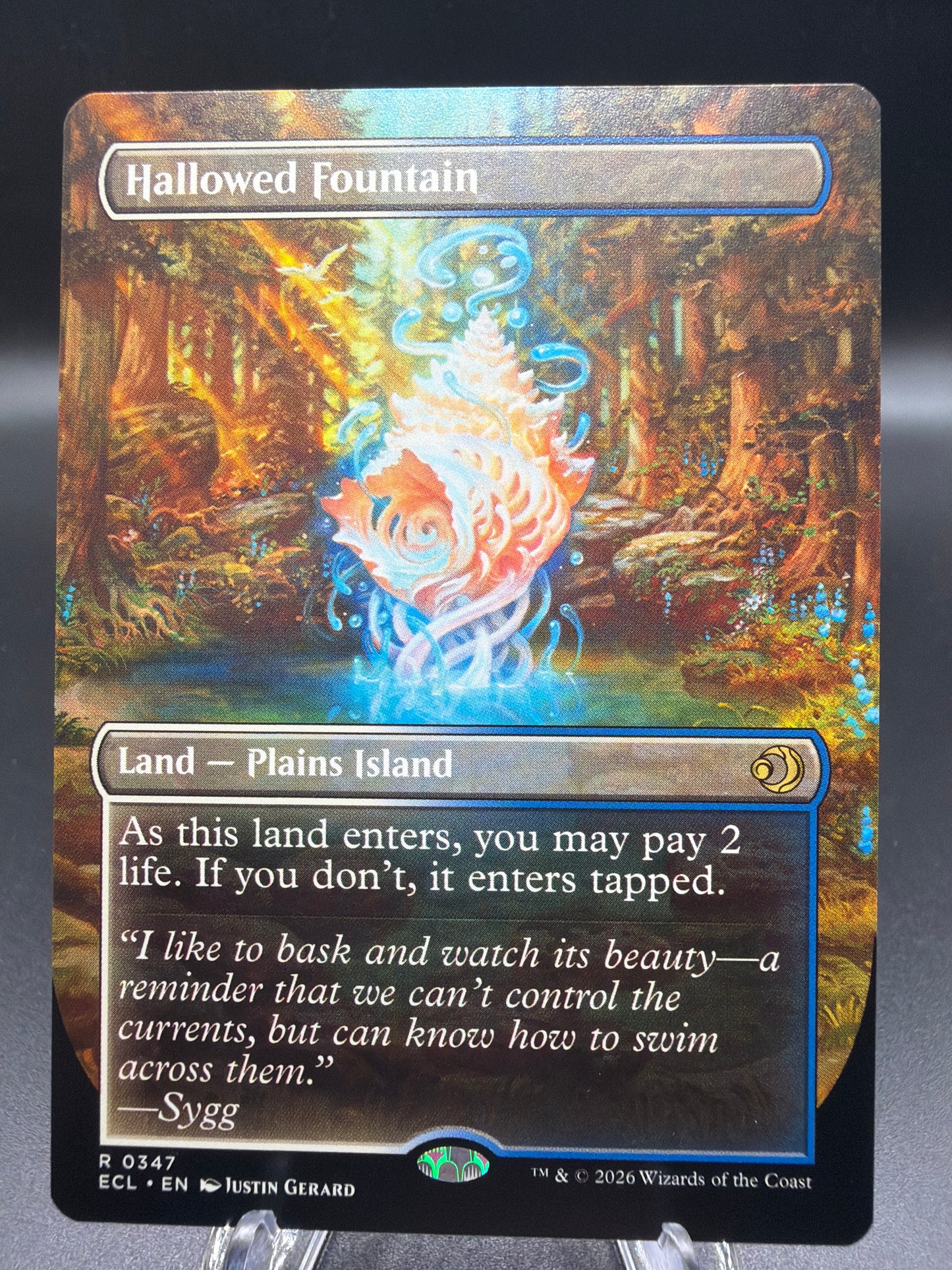 MTG TCG: Hallowed Fountain R 0347 - Lorwyn Eclipsed (ECL)