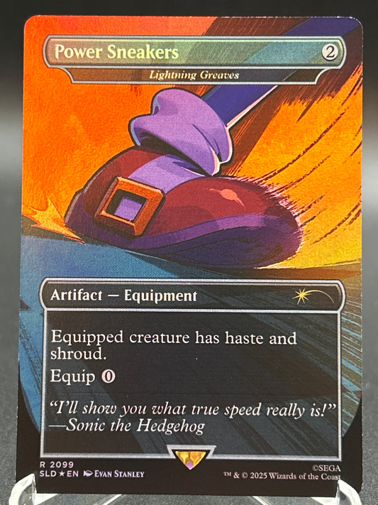 MTG TCG: Power Sneakers - Lightning Greaves (Rainbow Foil) R 2099 SLD: Secret Lair Drop Series (Secret Lair x Sonic)