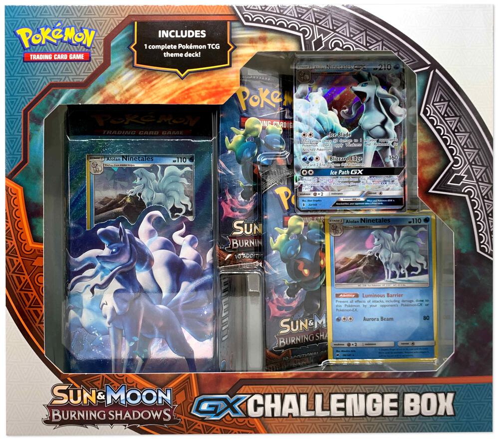 Pokémon TCG: Alolan Ninetales GX - Challenge Box - SM - Burning Shadows