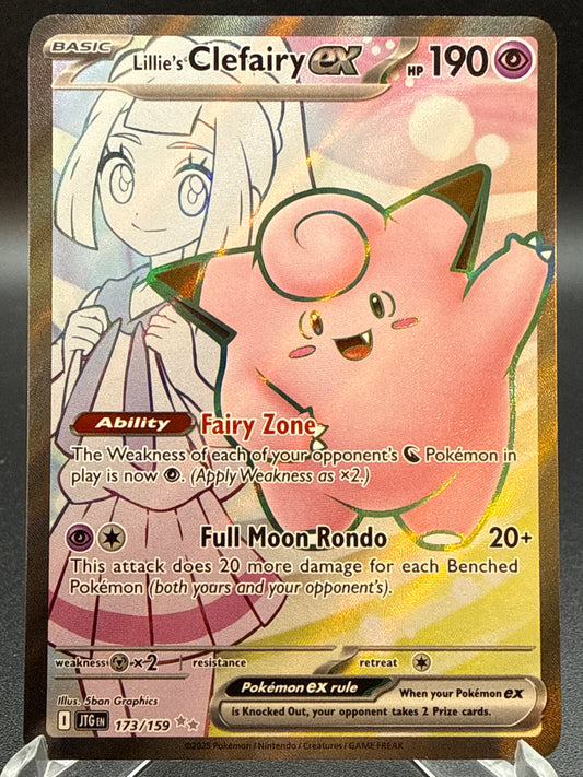 Pokémon TCG: 2025 Lillie's Clefairy ex 173/159 SV: Journey Together