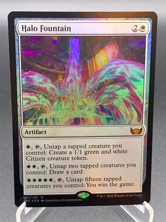 MTG TCG: Halo Fountain (Foil) M 015/281 SNC: Streets of New Capenna
