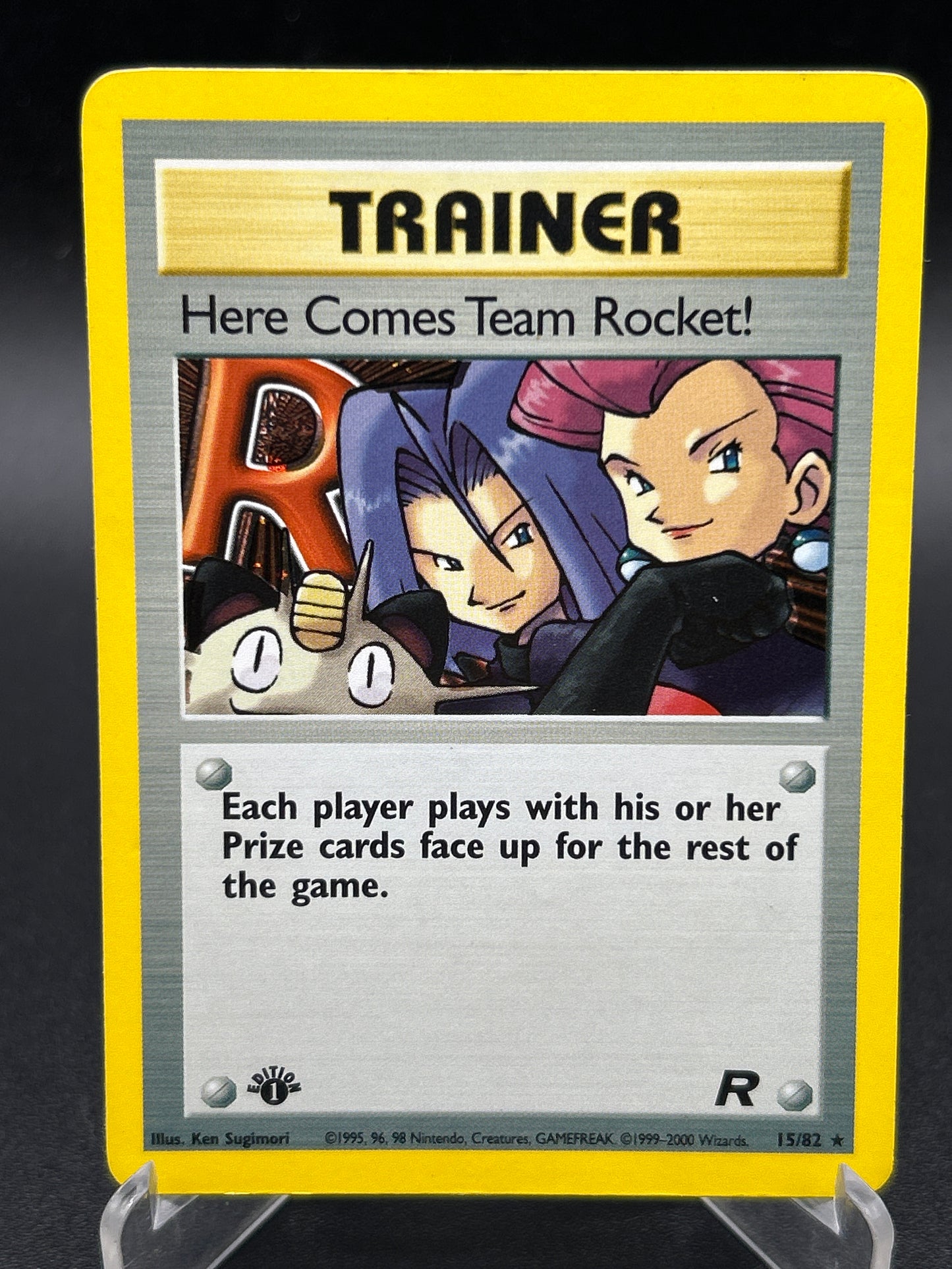 Pokémon TCG: 2000 Here Comes Team Rocket! 15/82 Team Rocket 1st Edition Holo