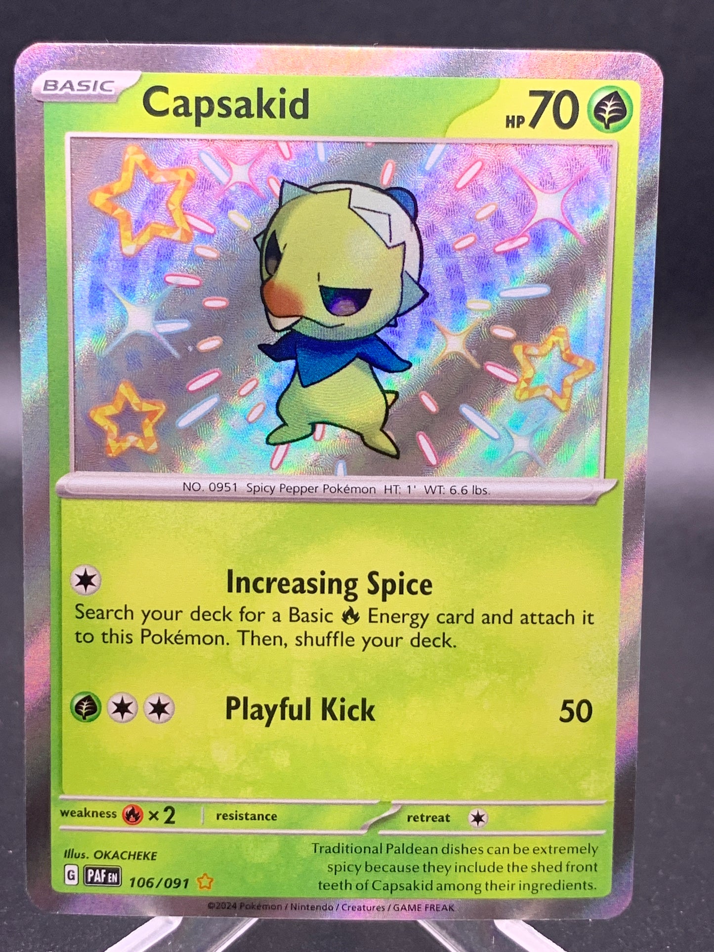 Pokémon TCG: 2024 Capsakid 106/091 - Baby Shiny: Paldean Fates