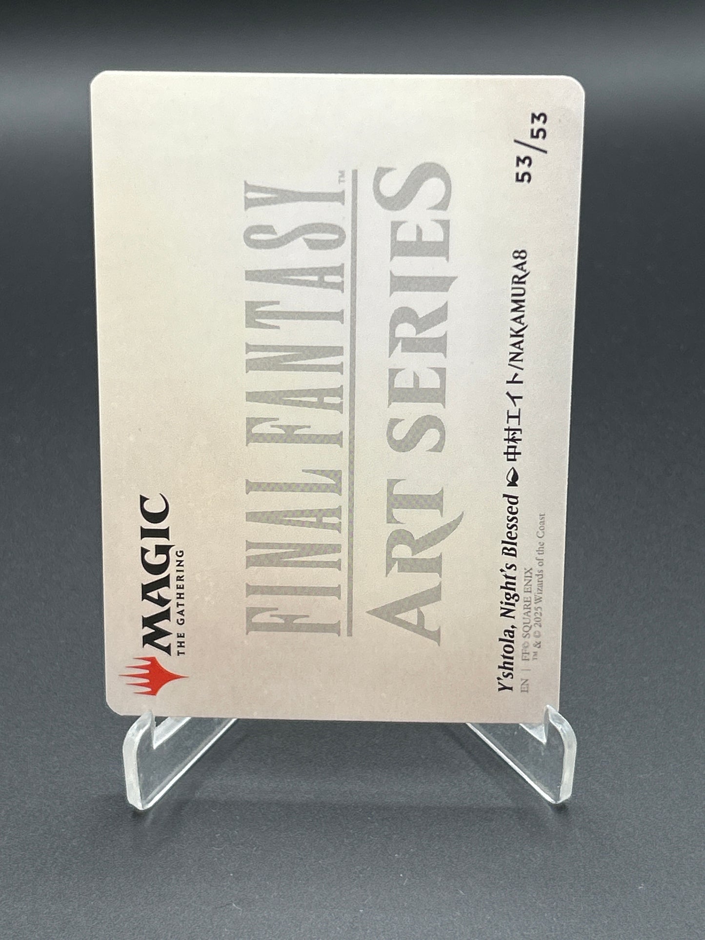 MTG TCG: Y'shtola, Night's Blessed Art Card (53) (Gold-Stamped Signature) - Art Series: FINAL FANTASY (ASFIN)
