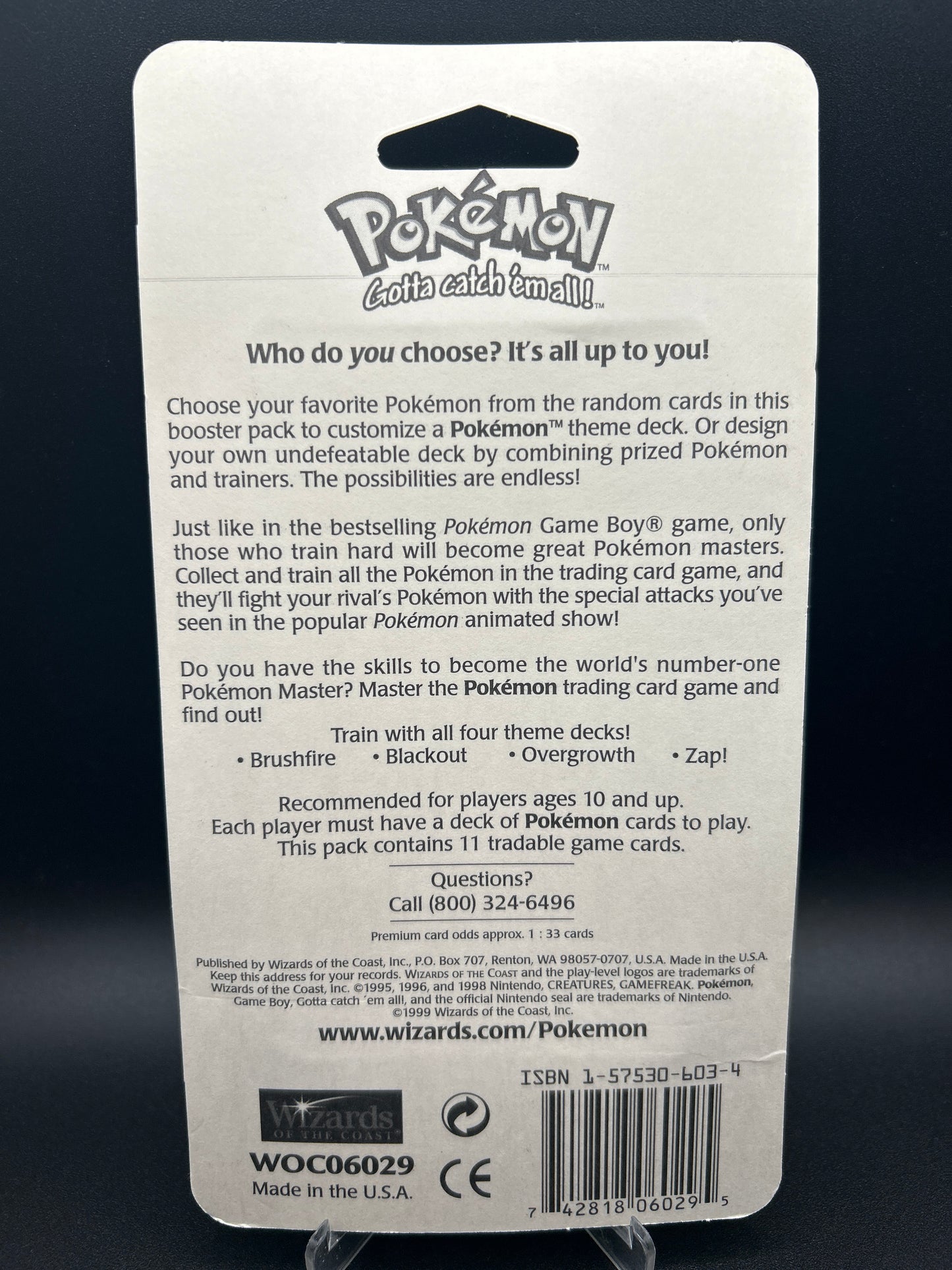 Pokémon TCG: Base Set - Blister Booster Pack WOTC Sealed - Blastoise - 34.40g