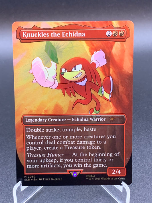 MTG TCG: Knuckles the Echidna (Rainbow Foil) M 2082 SLD: Secret Lair Drop Series (Secret Lair x Sonic: Friends & Foes Foil Edition)