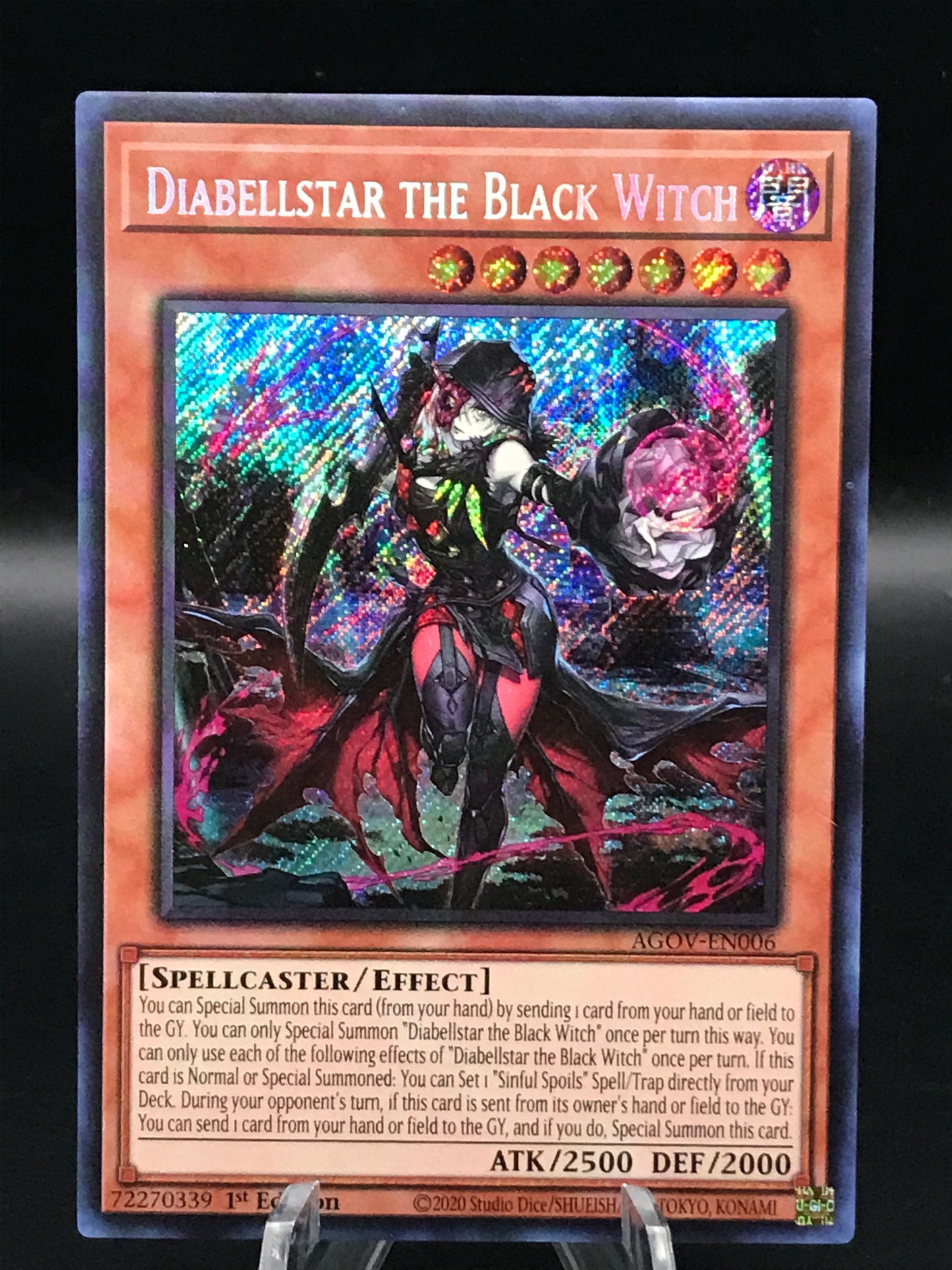 Yu-Gi-Oh! TCG: Diabellstar the Black Witch 1st Edition AGOV-EN006 Age of Overlord