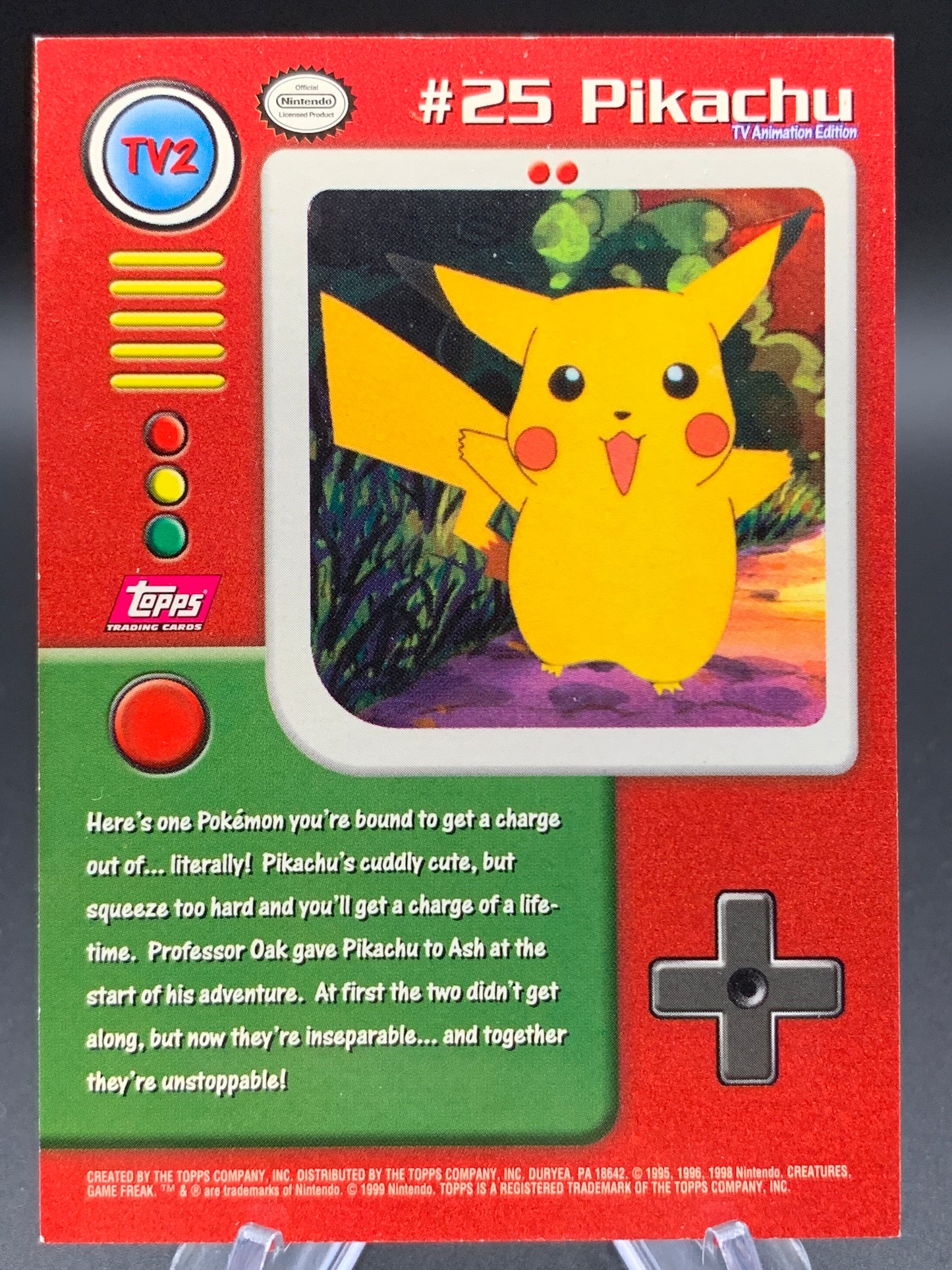 Pokémon TCG : 1999 Pikachu - #25 - TV2 Topps TV Series