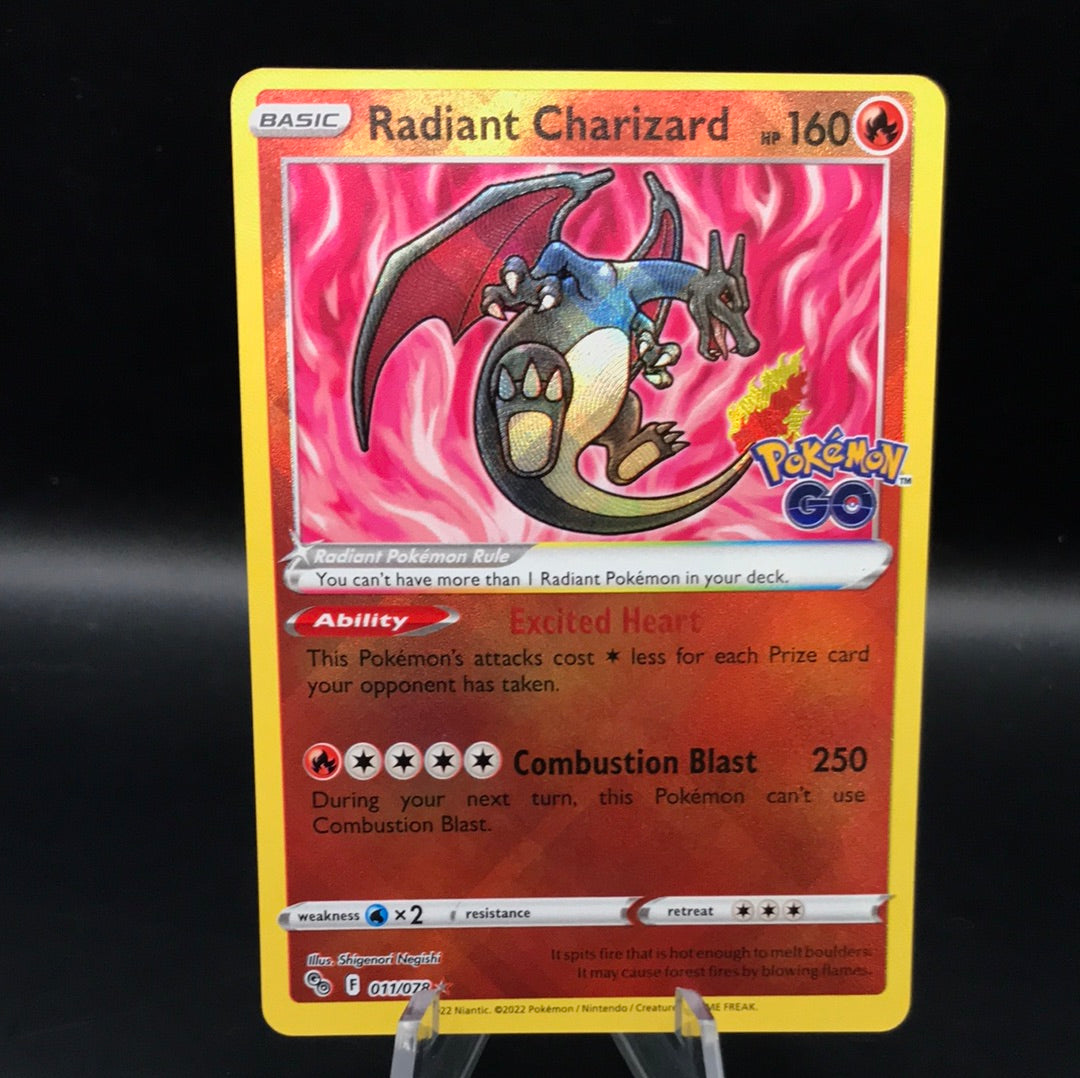 Pokémon TCG: 2022 Radiant Charizard 011/078 S&S: Pokémon go