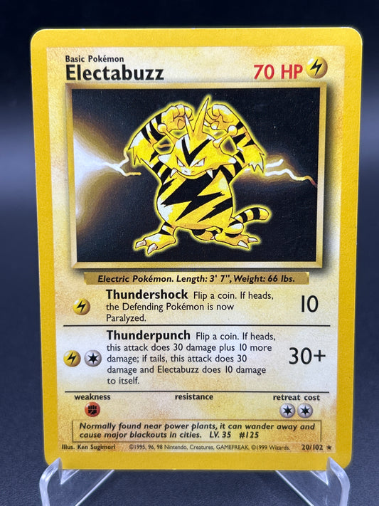 Pokémon TCG: 1999 Electabuzz 20/102 Base Set