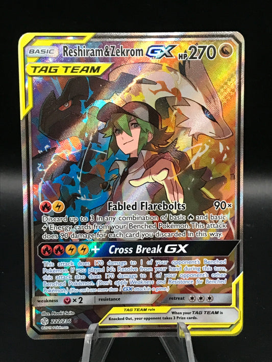 Pokemon TCG - Reshiram & Zekrom GX - Cosmic Eclipse - 222/236 - Full Art