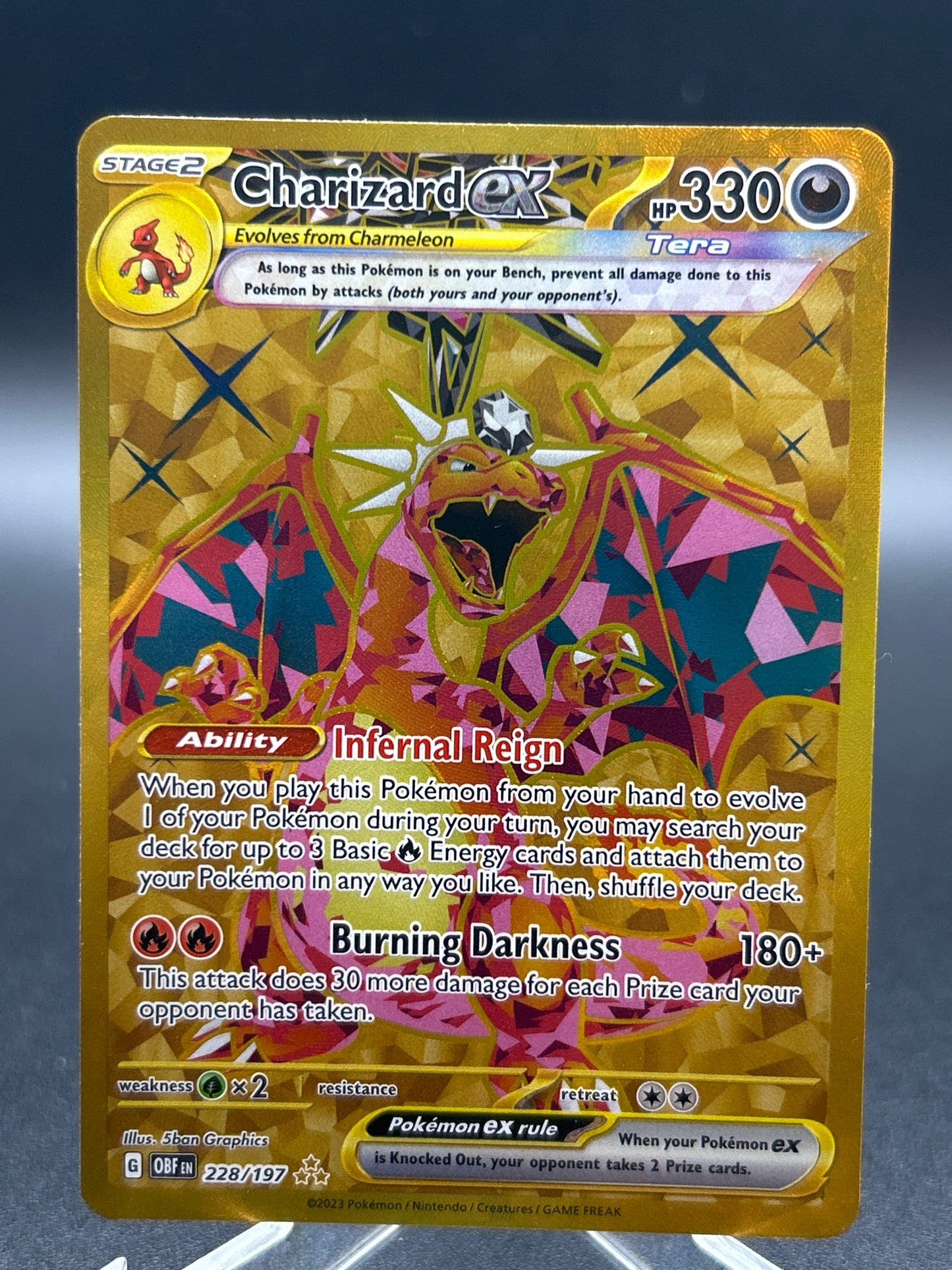Pokémon TCG: 2023 Charizard ex 228/197 SV: Obsidian Flames