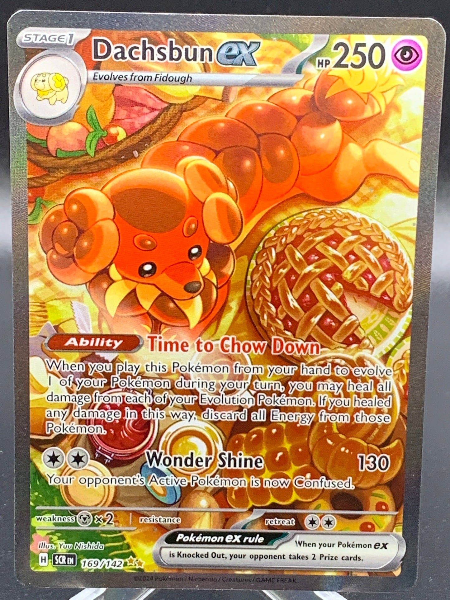 Pokemon TCG 2024 Dachsbun ex 169/142 S&V: Stellar Crown