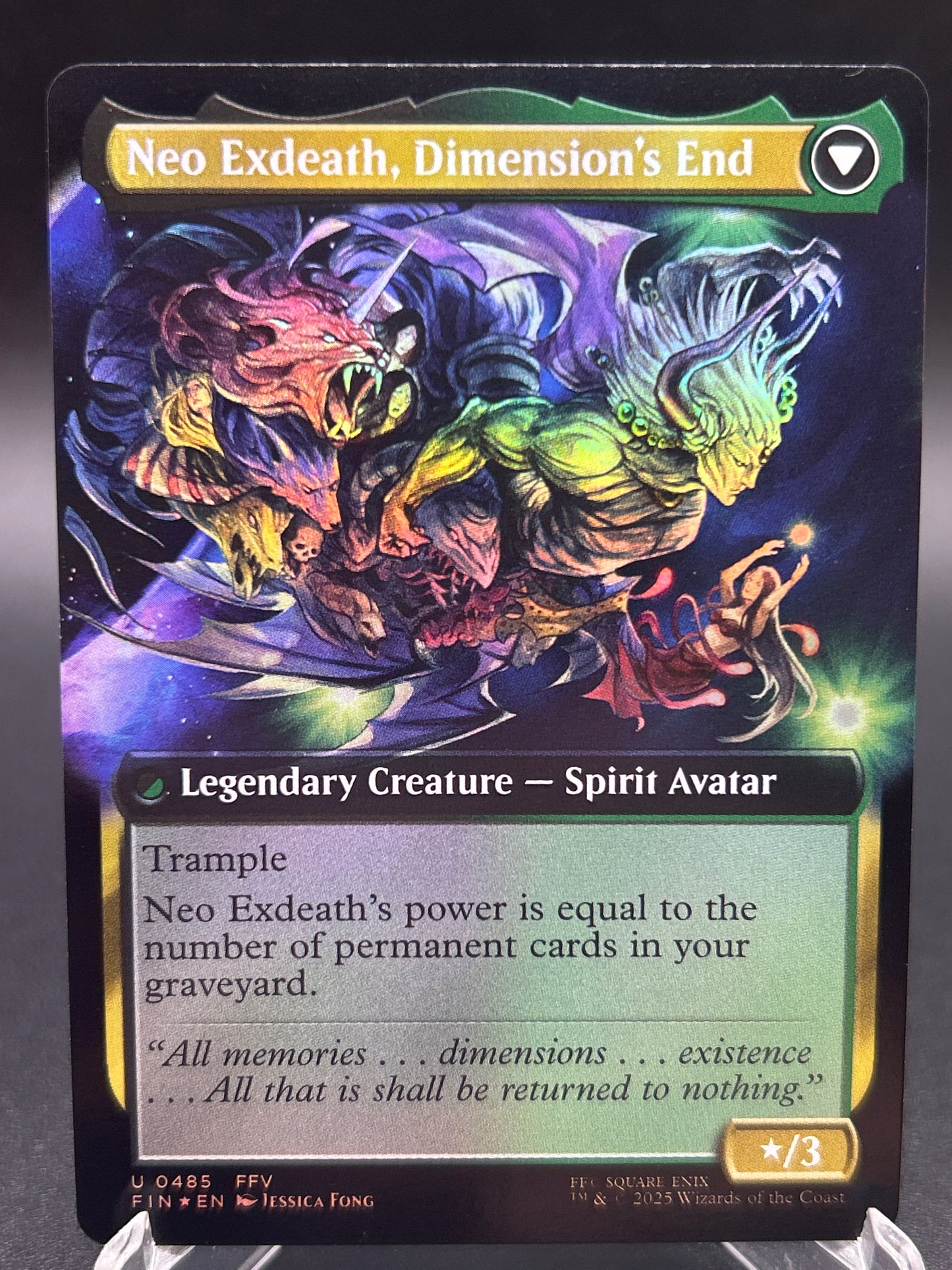 MTG TCG: Exdeath, Void Warlock (Extended Art)(Foil) U 0485 FIN: FINAL FANTASY