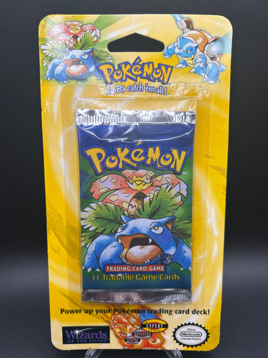 Pokémon TCG: Base Set - Blister Booster Pack WOTC Sealed - Venusaur- Shadowless - 33.47g