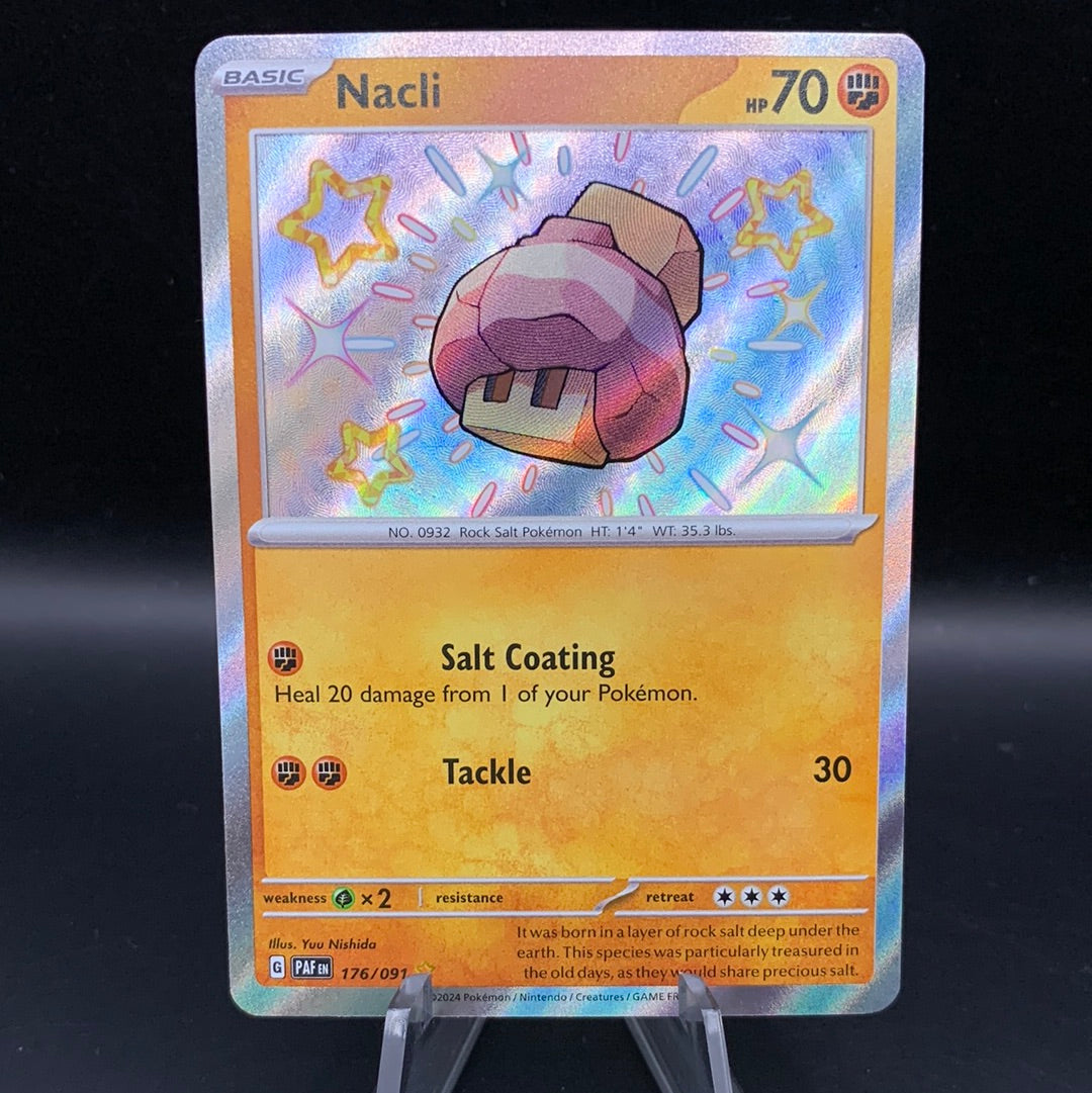 Pokémon TCG: 2024 Nacli 176/091 SV: Paldean Fates Baby Shiny