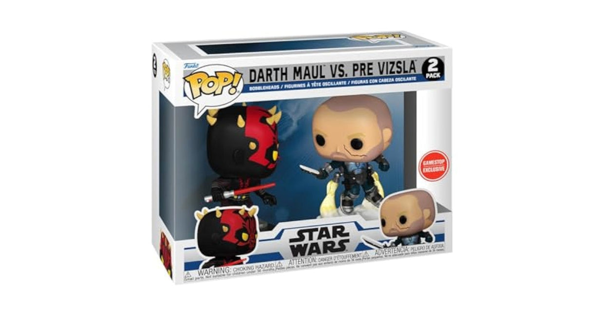Funko PoP! Star Wars: Darth Maul VS. Pre Vizsla (GameStop Exclusive)