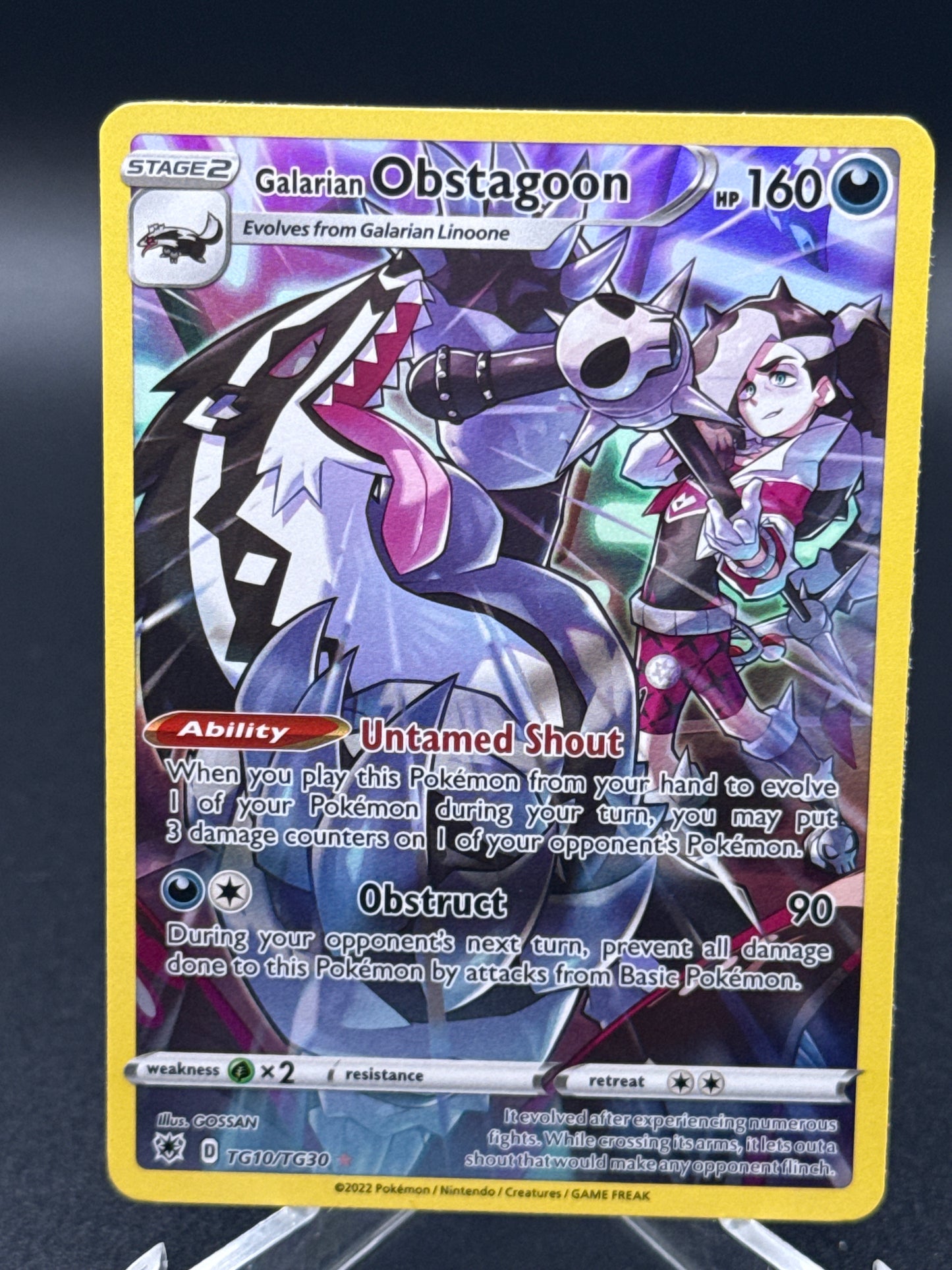 Pokémon TCG: Galarian Obstagoon SWSH10/TG30 SWSH: Astral Radiance Trainer Gallery