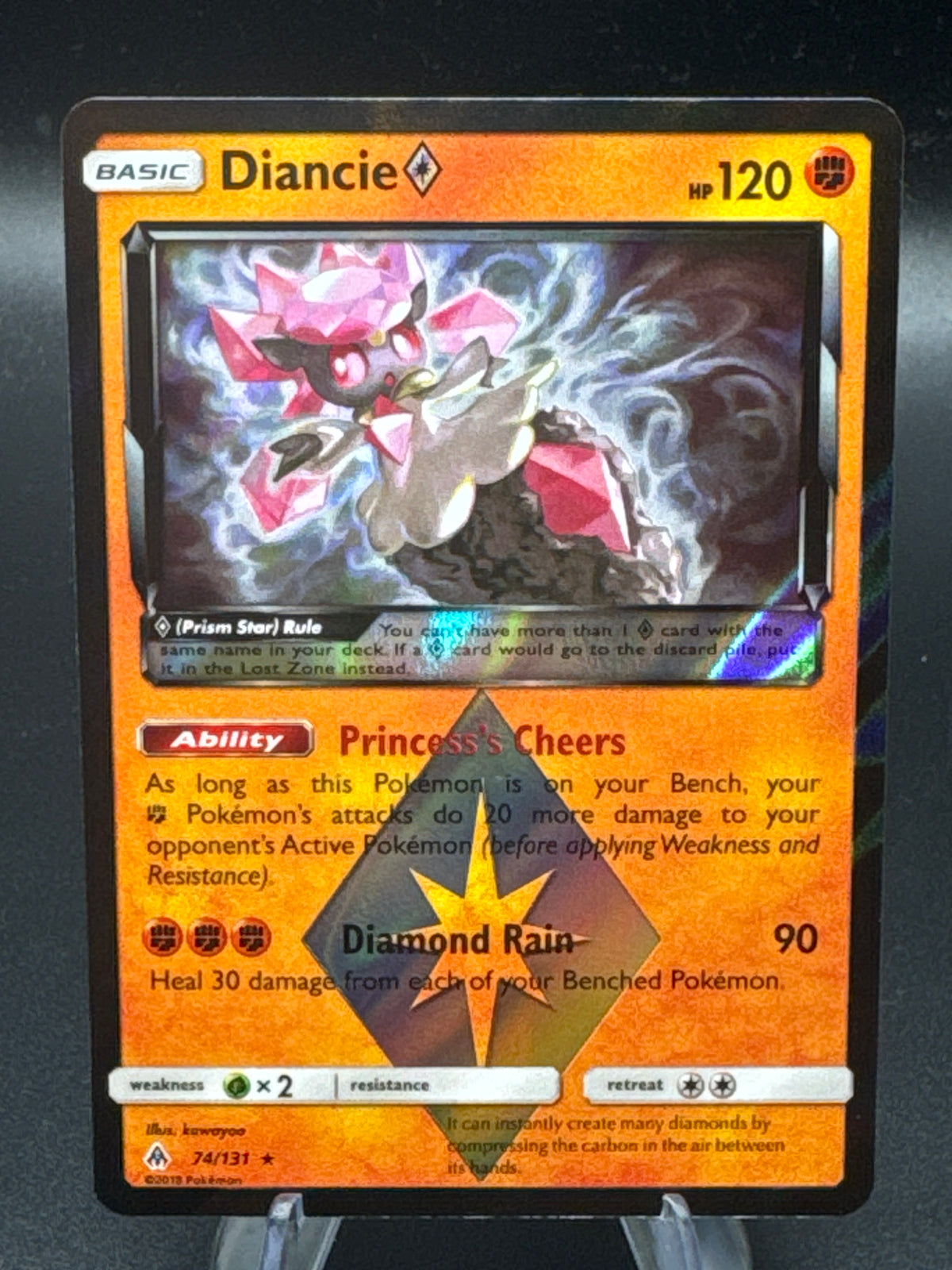 Pokémon TCG: 2018 Diancie Prism Star 74/131 - SM: Forbidden Light