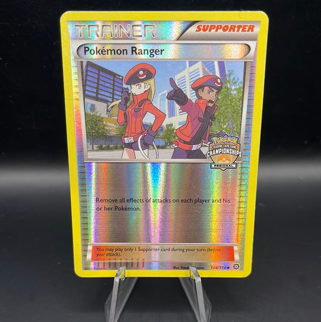 Pokémon TCG: 2016 Pokemon Ranger 104/114 Steam Seige Regional Championship Stamp