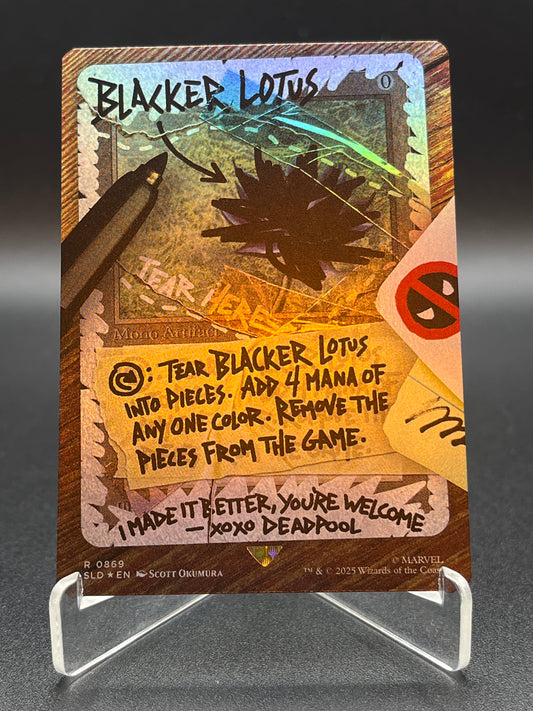 MTG TCG: Blacker Lotus (Rainbow Foil) R 0869 SLD: Secret Lair Drop Series (April 'Pools Day)