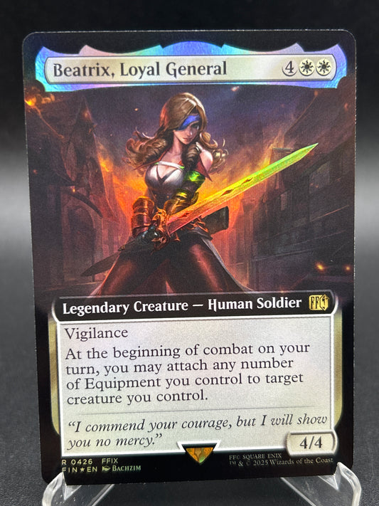 MTG TCG: Beatrix, Loyal General (Extended Art)(Foil) R 0426 FIN: FINAL FANTASY