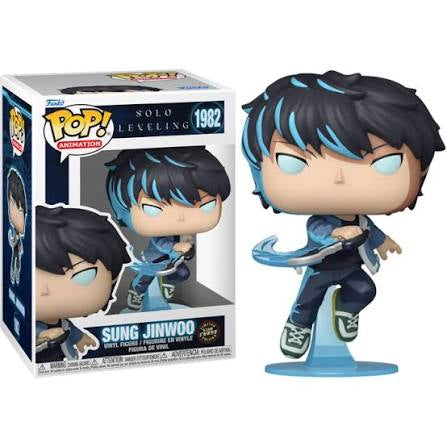 Funko PoP! Animation: Solo Leveling - Sung Jinwoo - 1982 (Limited Glow Chase Edition)