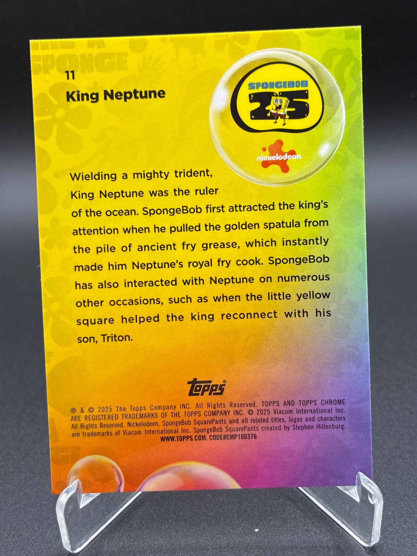 Topps Chrome: King Neptune 48/75 (Wave Refractor) 25TH Anniversary