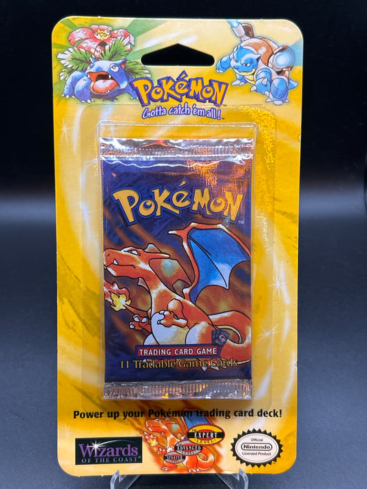 Pokémon TCG: Base Set - Blister Booster Pack WOTC Sealed - Charizard - Shadowless