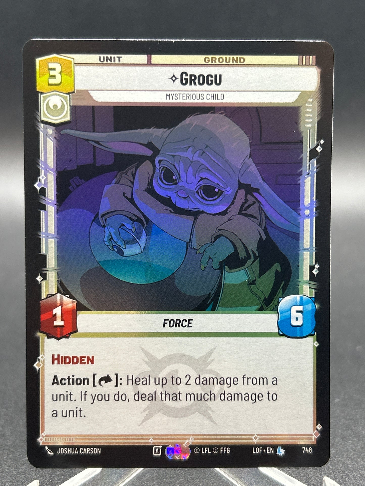 Star Wars TCG: Grogu - Mysterious Child (Foil) - Legends of the Force (LOF)
