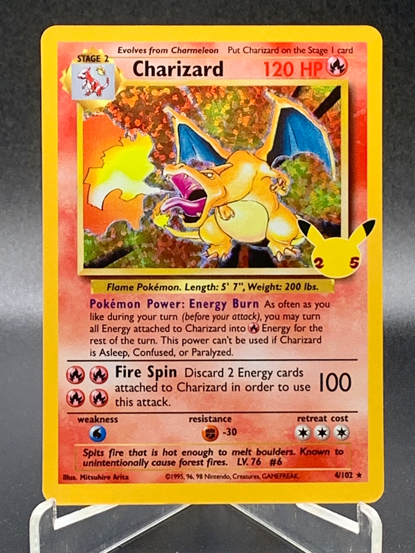 Pokémon TCG: 1999 Charizard 4/102 Celebrations: Classic Collection
