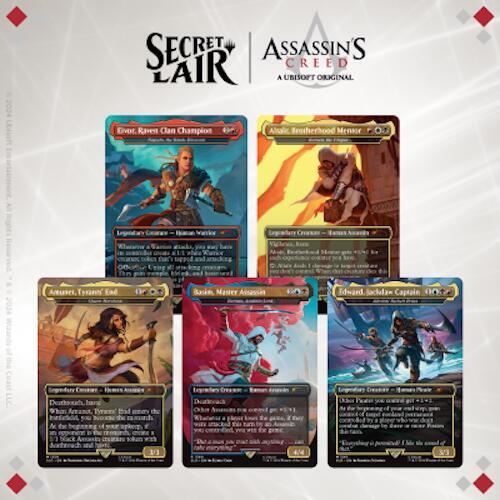 Magic The Gathering: Secret Lair Drop: Secret Lair x Assassin's Creed: Lethal Legends - Non-Foil Edition