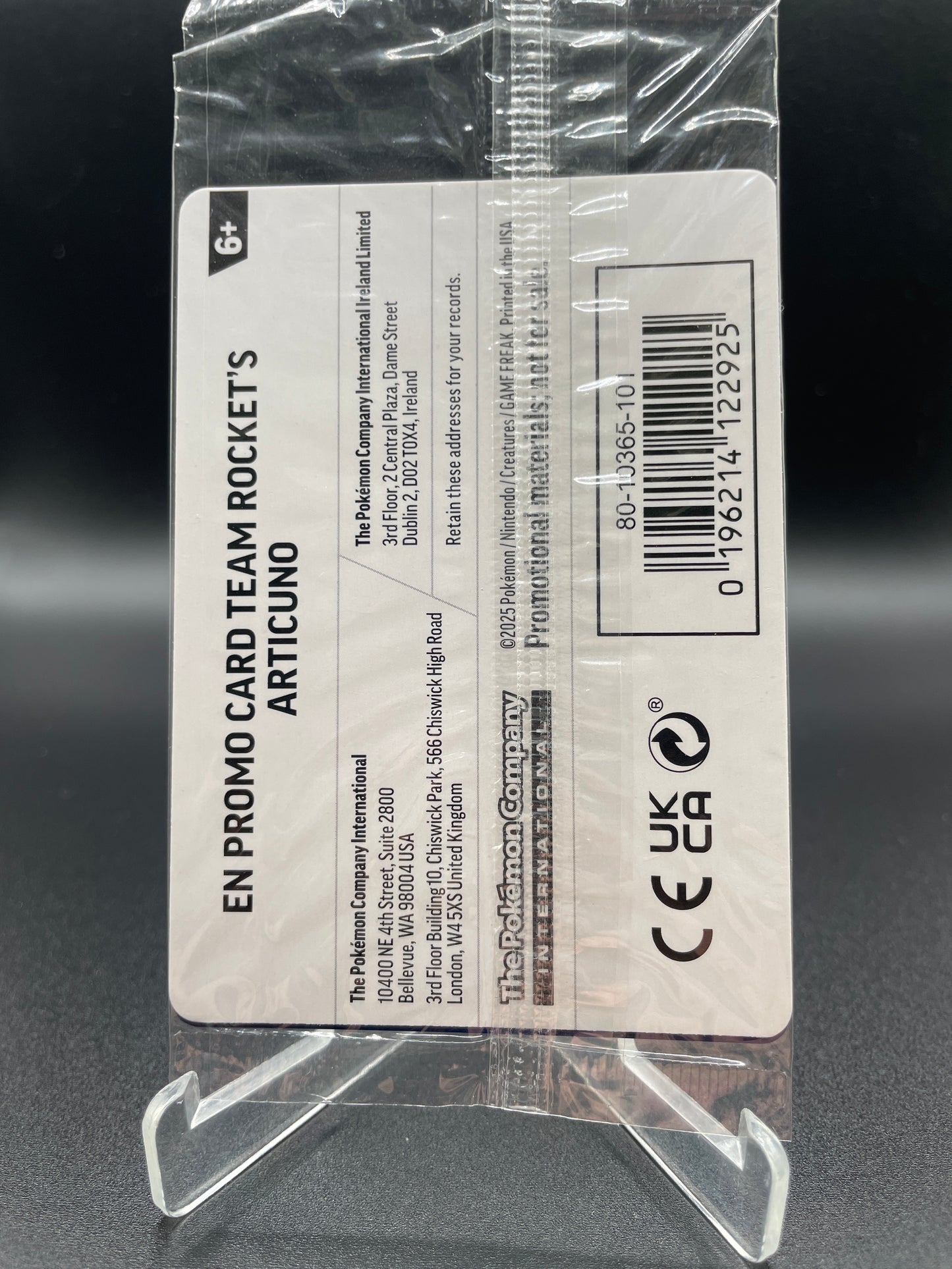 Pokémon TCG: 2025 Team Rocket's Articuno 051/182 SVP: BestBuy Promo