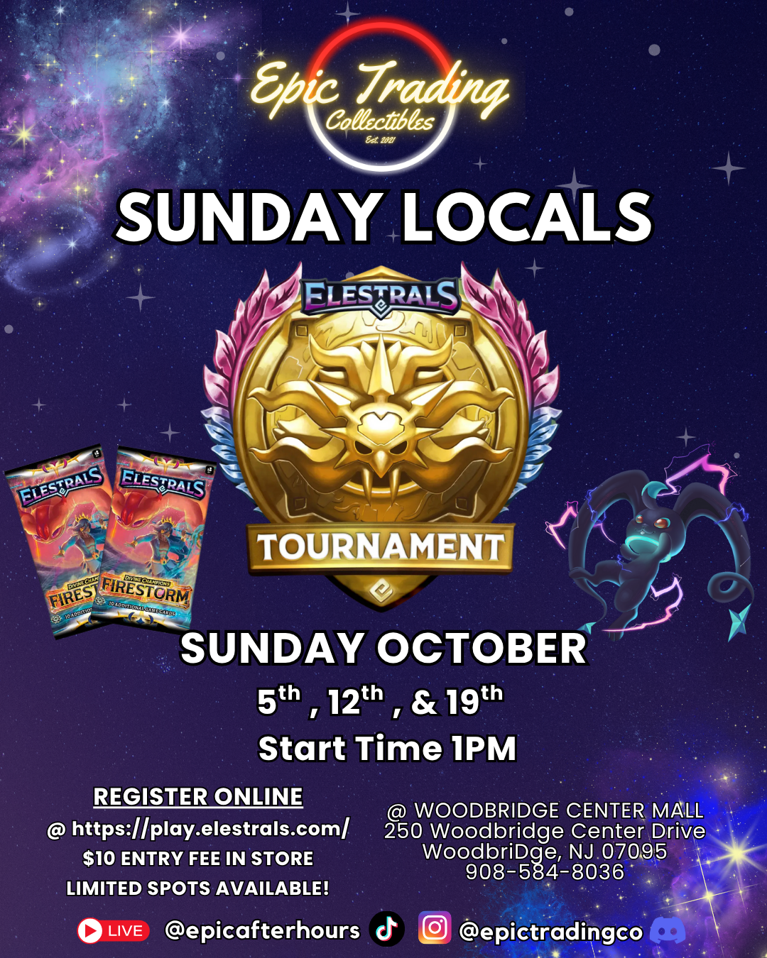 EPIC Elestrals TCG: Sunday Locals - Woodbridge