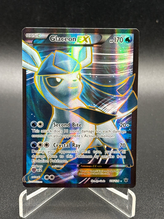 Pokémon TCG: 2016 Glaceon EX 116/124 XY: Fates Collide Secret